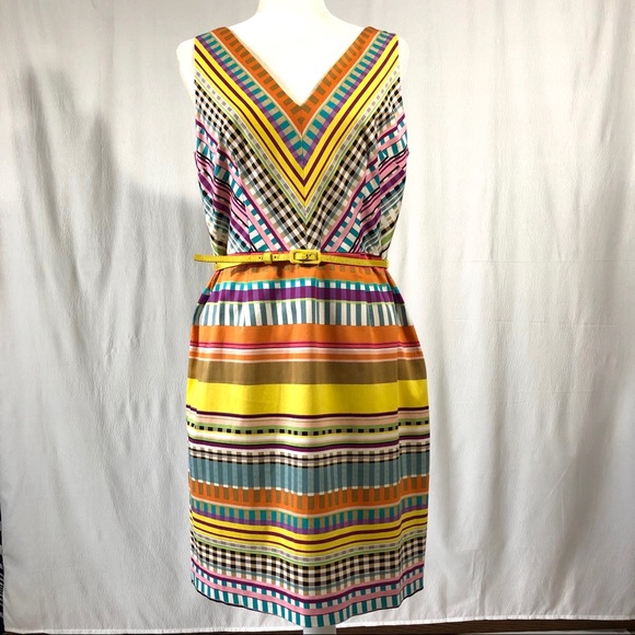 London Times Dresses & Skirts - London Times Multicolored Print Sleeveless Dress